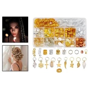 238 Pz Bobina di Capelli Durevole Capelli Treccia Anelli Clip Stella Conch - Foto 1 di 7