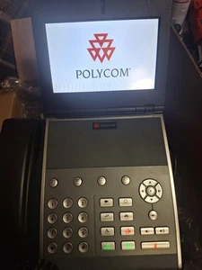 Quantity (3) Polycom VVX 1500 IP Video Conference Phone w/ Handset & Cord - Picture 1 of 3