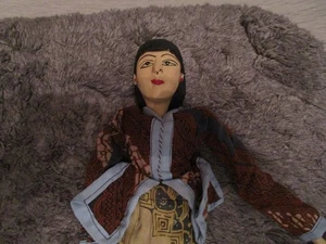 Beautiful Vintage Japanese Oriental Marionette Stick Puppet - Geisha 1900's RARE - Picture 1 of 15