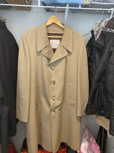 VINTAGE LONDON NEBEL TRENCHCOAT Maincoats Sherpa gefütterte Reißverschlüsse 44 REG. BEIGE - Bild 1 von 6