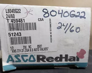 Asco Redhat L8040G22 272610-032-D Schließerventil 1/2" 120Vac (NEU IM KARTON) - Bild 1 von 6