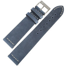 22mm ColaReb Venezia Blue Leather Quick Release Made in Italy Watch Band Strap