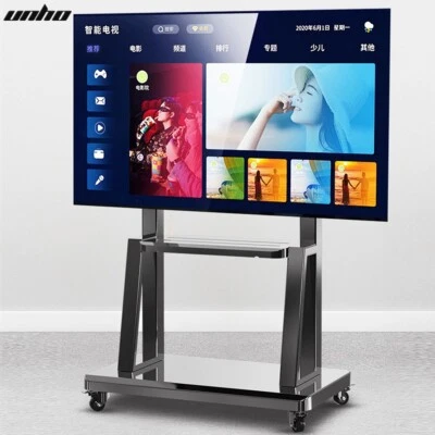 UNHO TV Ständer Standfuß mit Rollen Mobil TV Wagen für 32"–80" Plasma LED LCD TV - Bild 1 von 4