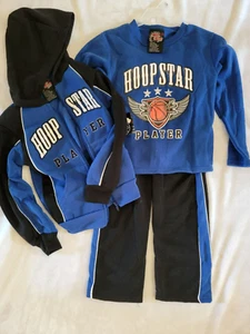 MAD GAME Boy's Fleece Hoodie+ joggers+ Top size 5/6 Hoop Star Blue Black NEW NWT - Picture 1 of 4