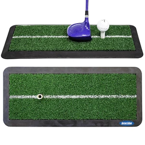 LONGRIDGE GOLF LAUNCH MAT / GOLF ALIGNMENT PRACTICE MAT / ASTRO TURF GOLF MAT - Picture 1 of 2