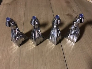 replacement footstool legs I silver Chrome - Picture 1 of 4