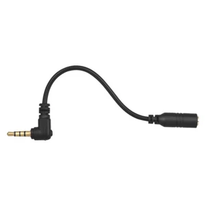 Andoer EY-S04 3.5mm 3 Pole TRS Female to 4 Pole TRRS Male 90 Degree Right S0G6 - Picture 1 of 4