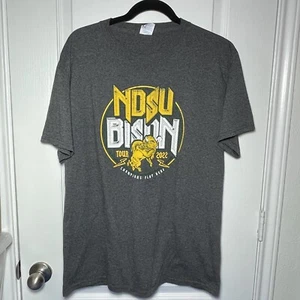 NCAA North Dakota State Herren Champions T-Shirt Bison Kurzarm Grau Large - Bild 1 von 23