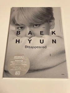 EXO BAEKHYUN DISAPPEARED Version First Limited Edition Japan Model CD Album - Picture 1 of 7