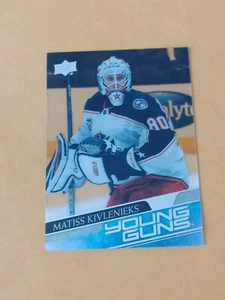 2020-21 Upper Deck Clear Cut Young Guns #480 Matiss Kivlenieks RC Blue Jackets - Picture 1 of 2
