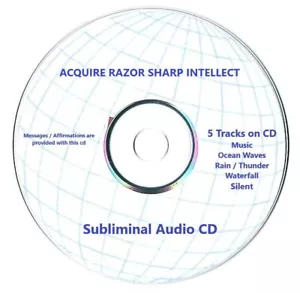 ACQUIRE RAZOR SHARP INTELLECT ~ Focus Think Superior Mind ~ Subliminal CD - Imagen 1 de 1