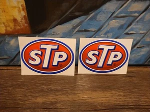 STP Motoröl Logo Aufkleber Racing Sticker Toolbox Hot RodDecor 3,25" -2 Decals - Bild 1 von 2