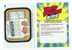 2020 Topps Wacky Packages Weekly Series AUGUST WEEK 1 ARTISTS CARD Chaimuang GA1 - Picture 1 of 1