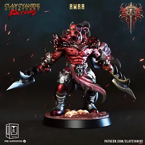 Awra | Dreadblood Heralds | War Demons RPG D&D 3D Printed Miniature - Picture 1 of 2