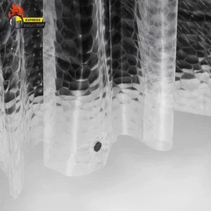 Extra Long - 3D EVA Shower Curtain Liner Water Cube, 72X80 Inch Light Weight Pla - Picture 1 of 12