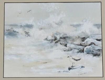 Charlene Edman Abele Pintura Arte Paisagem Marítima Fosco 20X16 Ocean Pines, MD Náutico - Imagem 1 de 4