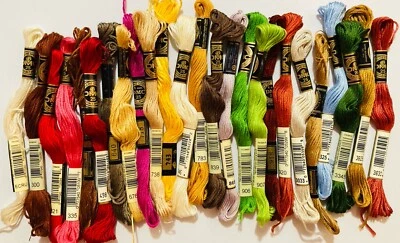 DMC Embroidery Floss Lot of 25 Skeins Mouline Special Cotton Assortment #61 - Image 1 of 4