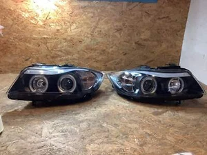 Faro Tuning-Tec CCFL Angel Eyes para BMW Serie 3 E90/E91 05-08 negro - Imagen 1 de 3