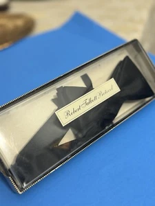 Robert Talbott Protocol Black Silk Bow Tie New Unopened Elegant Formal Accessory - Picture 1 of 3