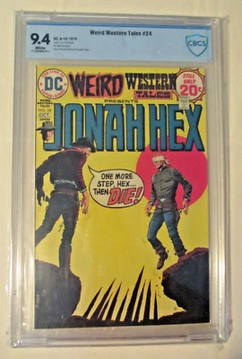 JONAH HEX #24 DC COMICS 1974 CBC 9,4 PÁGINAS BLANCAS DE COLECCIÓN WESTERN ALL STAR ICÓNICO Foto 1 de 2