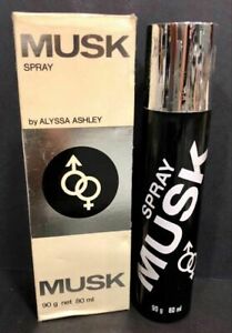 Vintage Perfume Spray MUSK by Alyssa Ashley, 80ml, Old Formula, Unused (NOS)