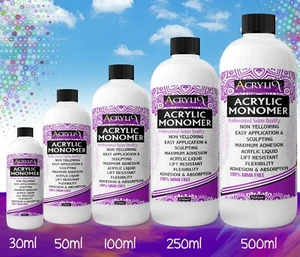 NAIL SCULPTING ACRYLIC MONOMER LIQUID SALON QUALITY FREE & FAST DELIVERY - Picture 1 of 7