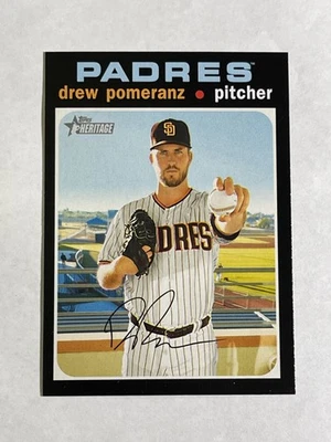 Topps Heritage High Number 2020 - Drew Pomeranz #724 High Number SP Foto 1 de 2