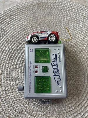 RARE R/C MICROSIZERS HOBBICO 24MHZ TRANSMITTER WITH INTEGRATED CHARGER 2001 TOMY - Image 1 of 4