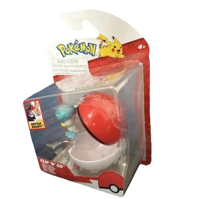 Jazwares Pokemon Clip n Carry Pokeball Quaxly con Poké Ball Juego de Figuras de Batalla Nuevo Foto 1 de 4