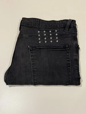 Ksubi Van Winkle Men's Denim Jeans Size 34/32 Skinny Leg Black Rebel Stretch - image 1 of 4