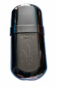 Brass No. 5 Gasoline Lighter / Sculpted Liis Flower Pattern / Collector Lighter - Picture 1 of 6