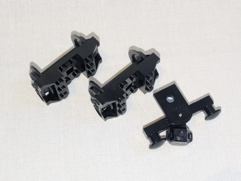 Lego Achse Eisenbahn Rad schwarz Waggon Zug Kupplung Set - Bild 1 von 1
