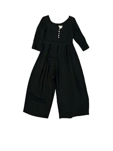 Jeffrey & Dara By Linda Hutley Black Jumpsuit Vintage 80s 90s Women's Size 9/10 - Picture 1 of 4