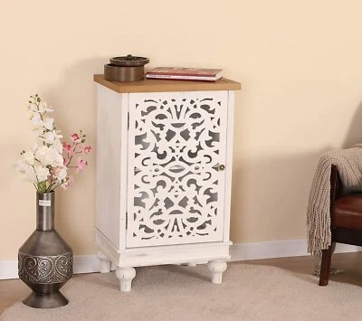 Accent Cabinet Console Table Decorative Sideboard Buffet Storage Cabinets White - Image 1 of 4