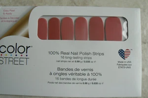 NEW Color Street NO WAY SAN JOSE dusty pink 100% Real Nail Polish Strips 16 pc - Picture 1 of 4