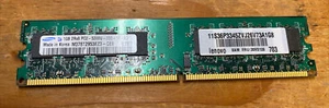 M378T2953EZ3-CE6 Samsung 1GB DDR2 SDRAM Memory Module PC2-5300U - Picture 1 of 2