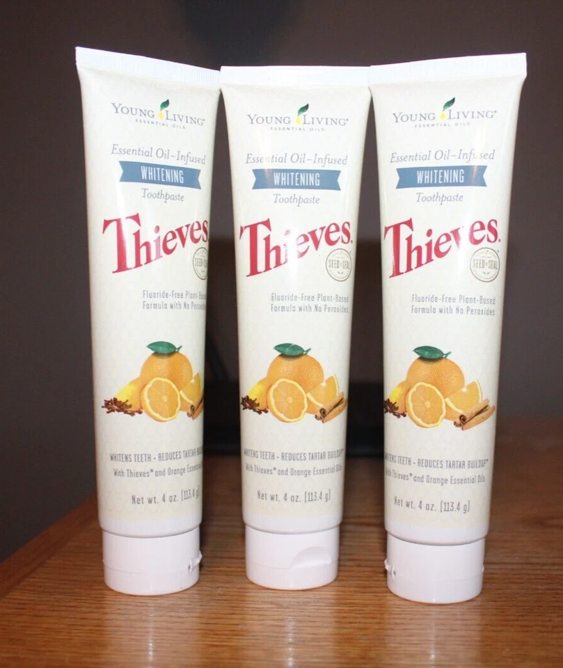 Young Living Essential Oils Thieves Whitening Toothpaste 4 Oz Tube