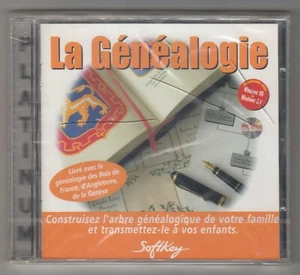 *** La Généalogie *** CD-Rom PC - Softkey - Vintage 1997 // NEUF sous blister - Photo 1/2