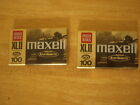Lot of 2 Maxell XLII 100 High Bias Blank Audio Cassette Tapes