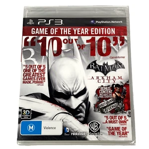 Batman Arkham City : Game of the Year Edition PlayStation 3 - PS3 New & Sealed - Picture 1 of 15