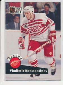 1991-92 Pro Set French #533 VLADIMIR KONSTANTINOV - RC Rookie Card - Red Wings - Bild 1 von 1