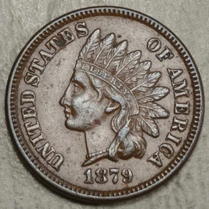 1879 Indian Cent, fast unzirkuliert - reduziert 0323-05 - Bild 1 von 3