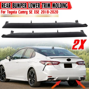 Rear Right + Left Bumper Lower Trim Molding For Toyota Camry SE XSE 2018-2020 - Picture 1 of 7