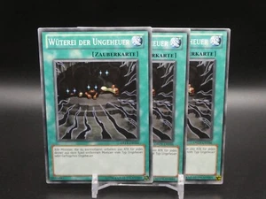 Yugioh Playset 3x Wüterei der Ungeheuer DREV DE056/ Common/ Near Mint/ Deutsch - Bild 1 von 1