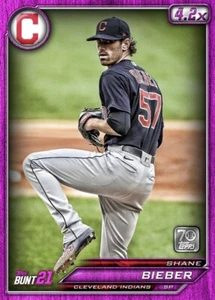 [DIGITAL CARD] Topps Bunt - Shane Bieber - 2021 Base - Tier 6 Pink 4.2 Boost - Picture 1 of 1