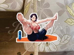 Adesivo personalizzato anime pin up girl 13 "#FitnessGoals" sexy art ecchi oppai manga - Foto 1 di 2