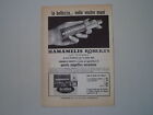 advertising Pubblicità 1963 HAMAMELIS ROBERTS
