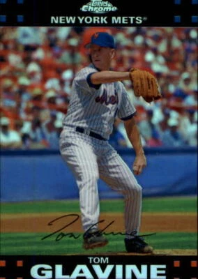 2007 Topps Chrome Refractors #165 Tom Glavine - NM-MT - Image 1 of 2