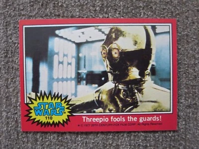 1977 TOPPS Red STAR WARS #110 C-3PO Card NM - Image 1 of 2
