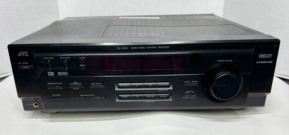 JVC RX-7010V A/V Receiver, 5 Channel / 100 Watts (500w total), 8-16 OHMS Black - Image 1 of 4